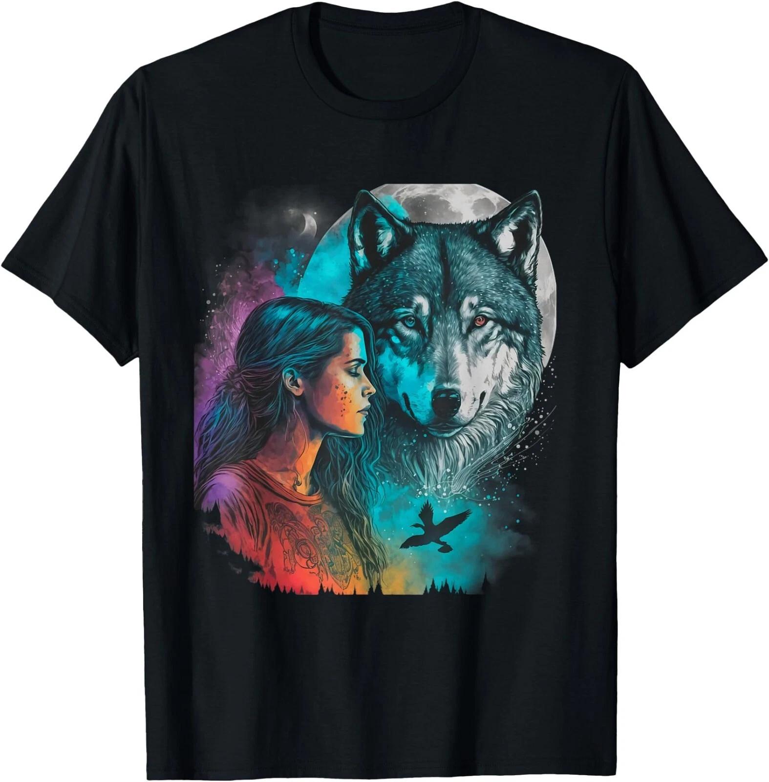 Ethnic Tribal Wolf Boho Feather Native American Hippie Women T-Shirt, Unisex Tee XXL