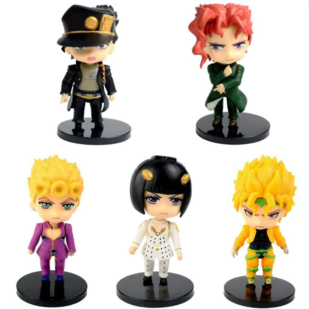 1 Pc Anime JOJO's Bizarre Adventure Golden Wind Action Figures Kujo Jotaro Narancia Ghirga Giorno Giovanna PVC Model Kid Toy