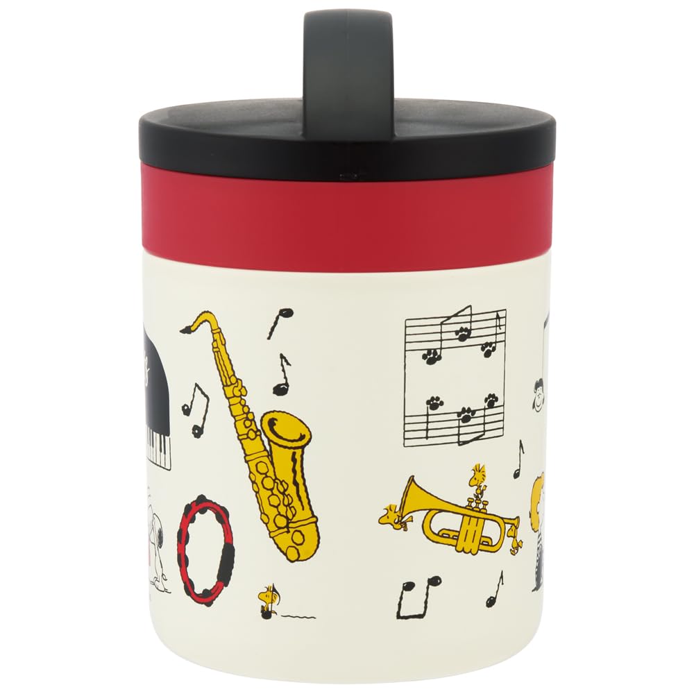 Skater Antibacterial Insulated Soup Snoopy Orchestra Jar/Pot, 300ml, Design, LJFC3AG-A