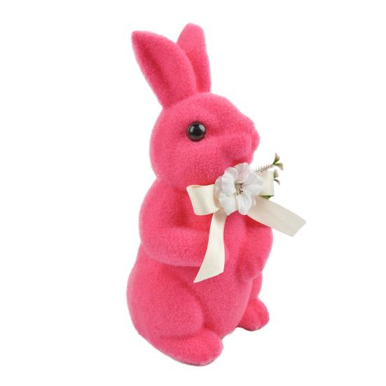 Bunny Ornament Easter Decoration with Artificial Moss Resin Core Waterproof UV-Resistant Outdoor Spring Centerpiece Decor
