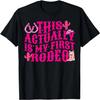 Das ist tatsächlich mein erstes Rodeo Cowgirl Cowboy Lustiges Groovy T-Shirt
