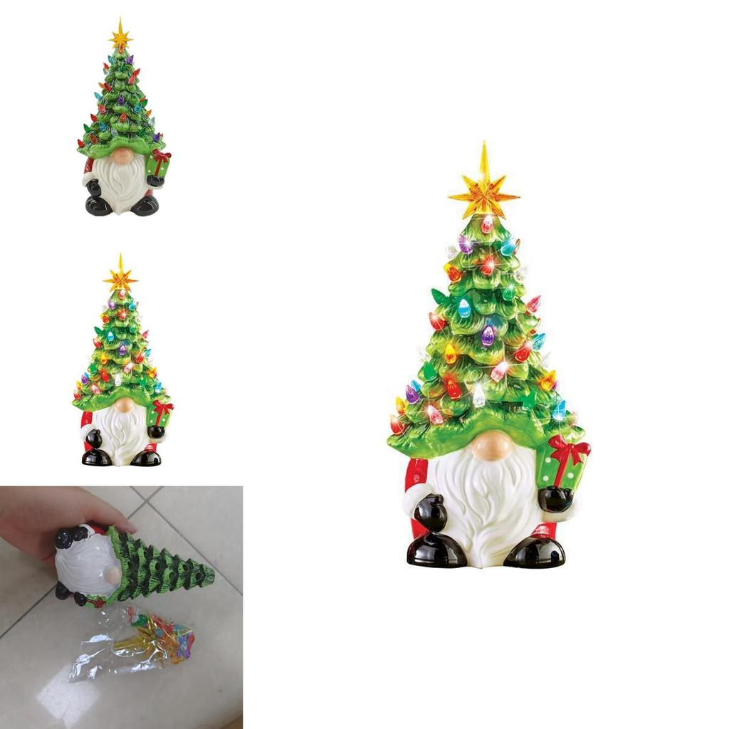 Christmas Gnomes Decorations With Led Lighting For Holiday Home Decor