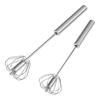 1 piece stainless steel manual eggbeater Press cream blender semi-automatic rotary eggbeater kitchen baking tools