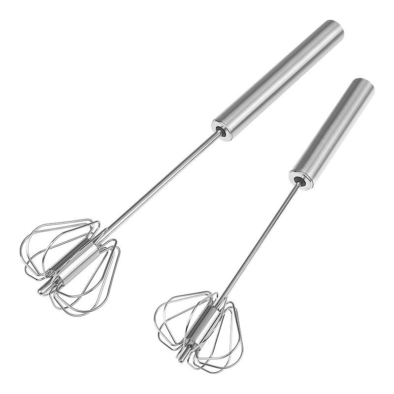 1 piece stainless steel manual eggbeater Press cream blender semi-automatic rotary eggbeater kitchen baking tools
