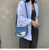 SCIONE Net Celebrity Ins Hit Color Texture Bag Mulheres 2020 All-match Single Shoulder Crossbody Saddle Bag