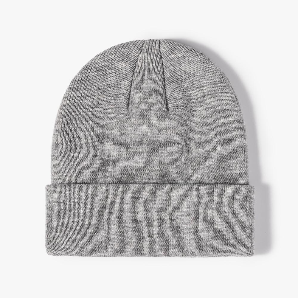 Knitted Beanie Cap Winter Accessories Multicolored Beanies Custom Embroidery Acrylic Fashion Skullies Hats Winter Knitted Hat