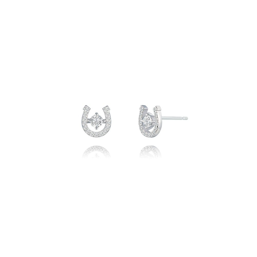 [Stonehenge] Silver Lucky You Earrings K1424