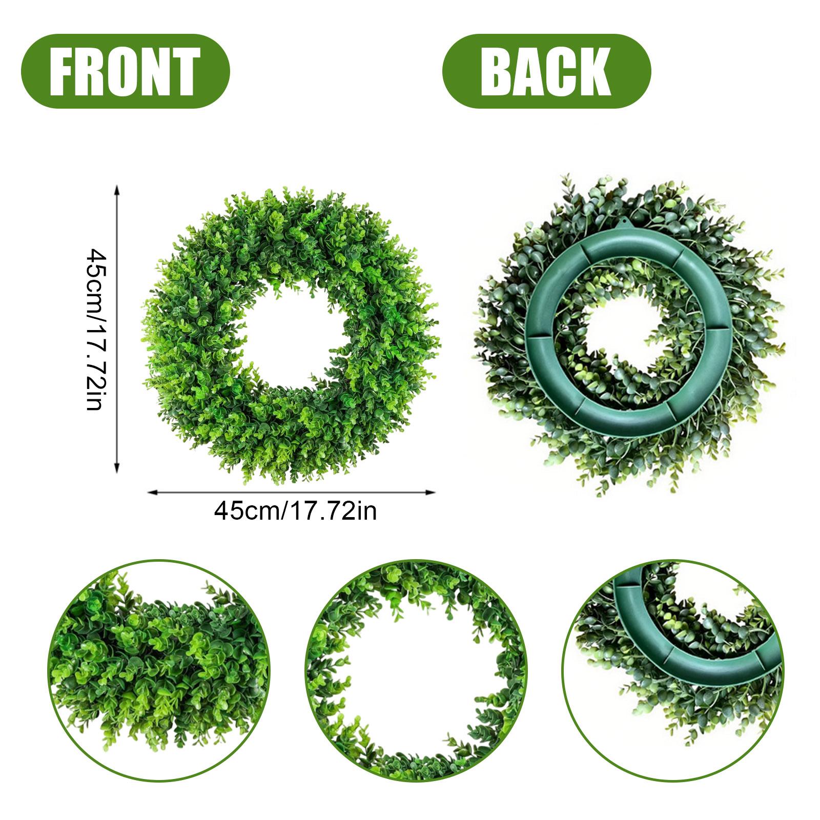

Green Flower Wreath, Plastic Ring One Size зелений