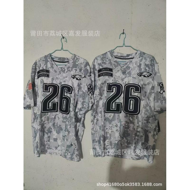 Camiseta de Rugby Camuflada Edición Homenaje Águilas Texans Cowboys Leones 49ers Aficionados Hombres Algodón Ropa Deportiva