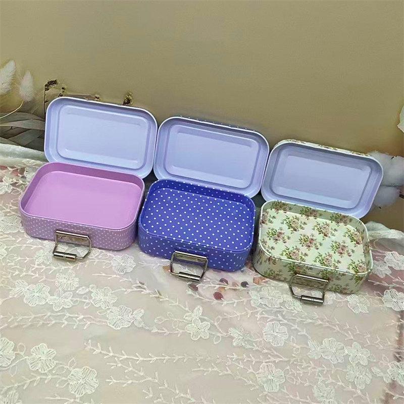 Rust Resistant Vintage Metal Storage Canister with Lid Food Safe Cookie Candy Snack Container for Farmhouse Kitchen Decor
