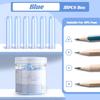 35PCS/Box Solid Color Pencil Cap Transparent Pen Tip Protector Cute Pencil Protective Case  Students