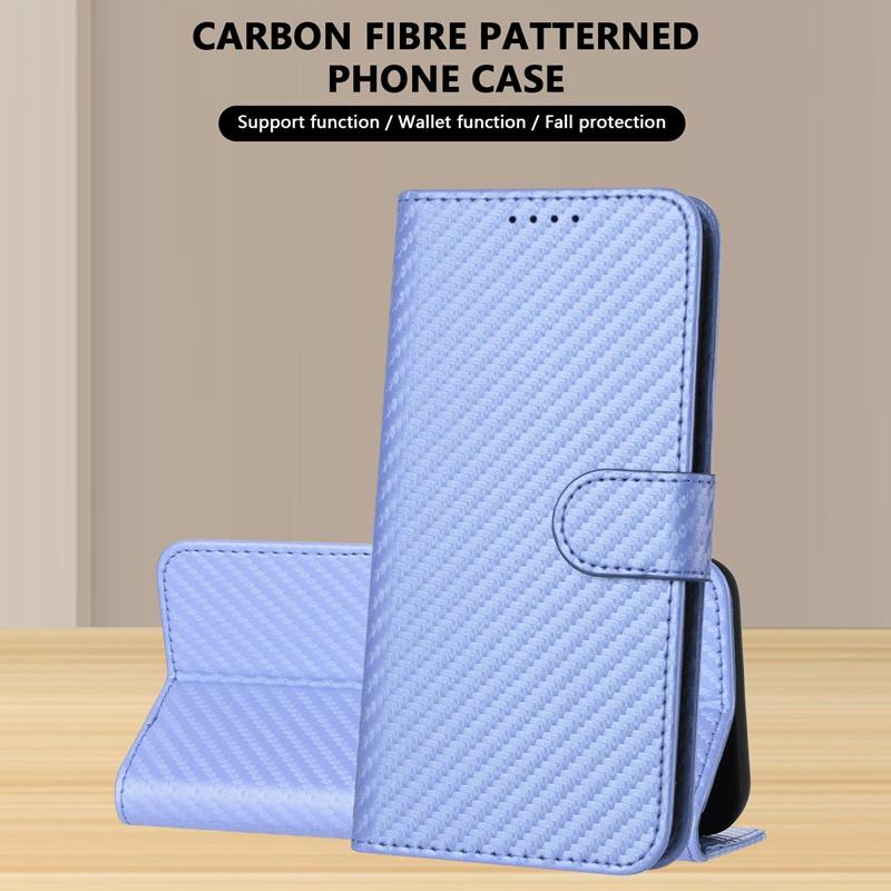 Wallet Flip Carbon Fiber Case For Samsung Galaxy S10 S9 S8 S10E Note10 Plus Note20 Ultra Note9 Note8 S7 Edge Magnetic Cover Etui