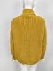 European & American Style Solid Color Cable Knit Turtleneck Sweater - Versatile Autumn/Winter Pullover