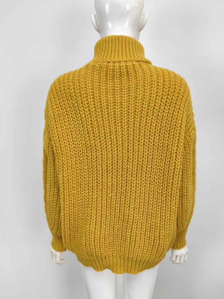 European & American Style Solid Color Cable Knit Turtleneck Sweater - Versatile Autumn/Winter Pullover