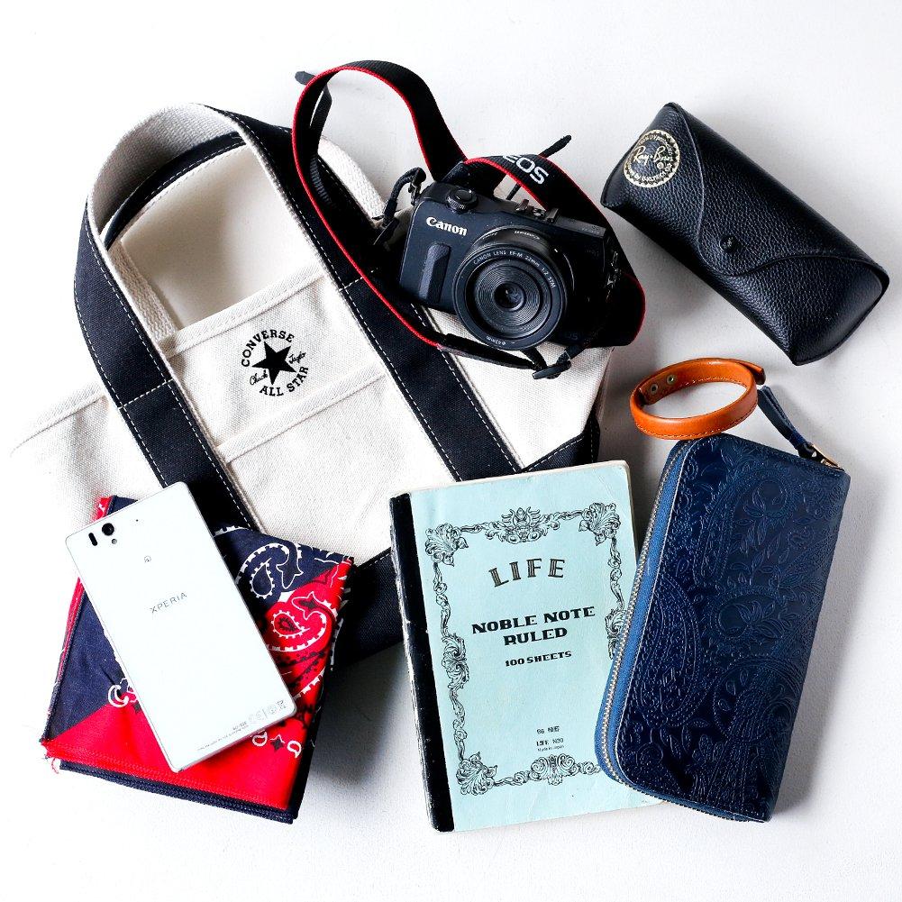 Canvas Mini Tote with Dwears Sticker Tote Bag Canvas TOKYO Tokyo All Star Size [Converse] Men's Women's <S Navy>