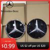 Autocolant Auto Fierbinte Negru Lucios Cel Mai Nou Emblema Stea 3D Pentru Mercedes Benz W245 B200 B250 W204 C300 C250 C350 GLK X204 GLK300 GLK350 L