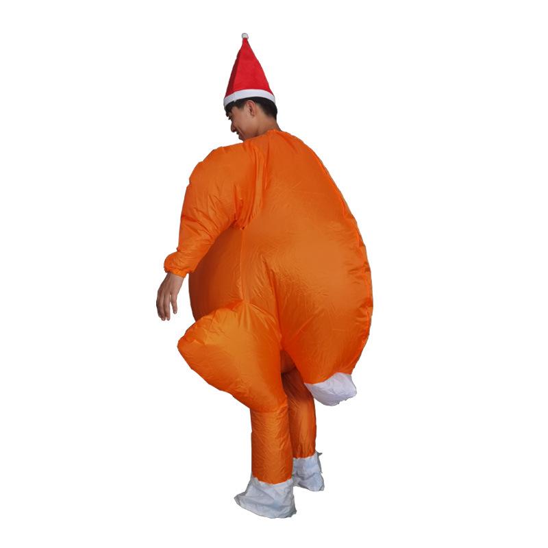 Inflatable Cute Cartoon Turkey Costume for Halloween and Parties