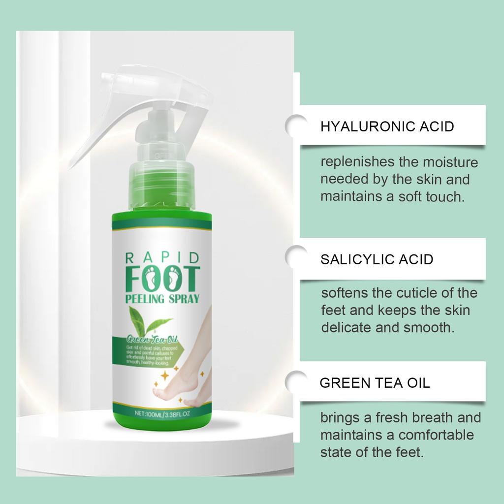 Foot And Exfoliating Spray Synergistically Softens, Moisturizes, Repairs, And Does Not Irritate Exfoliation 100ml