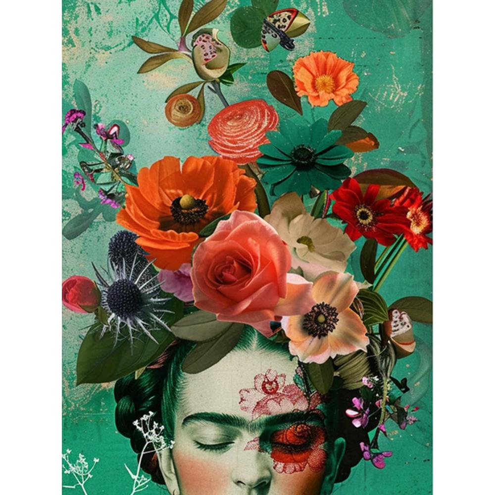 2026 New Diamond Painting Girl Flower Cross Stitch Kit Full Diamond Mosaic Women Art Embroidery Pictures for Home Decoration