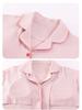 Women's Plus-Size Pure Cotton Long Sleeve Pajama Set with Breast Pads - High-End Spring/Autumn Home Wear