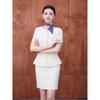 Elegant Seven-Sleeve Slim-Fit Women's Top, Summer Workwear/Professional Suit Style