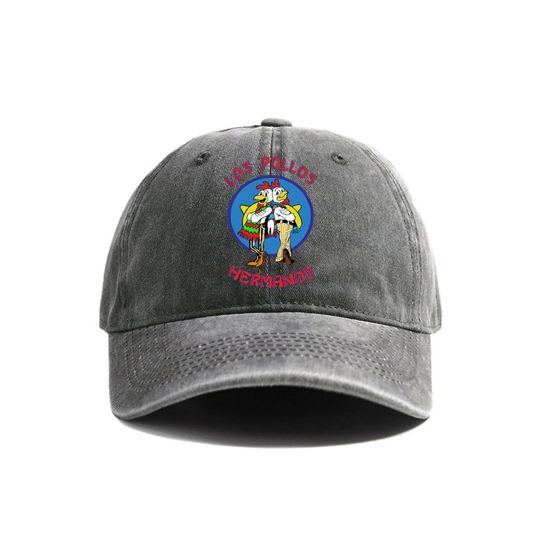 Los Pollos HerUnisexos Baseball Cap Distressed Hats Cap Unisex Retro Outdoor Summer Adjustable The Chicken Brother Hat