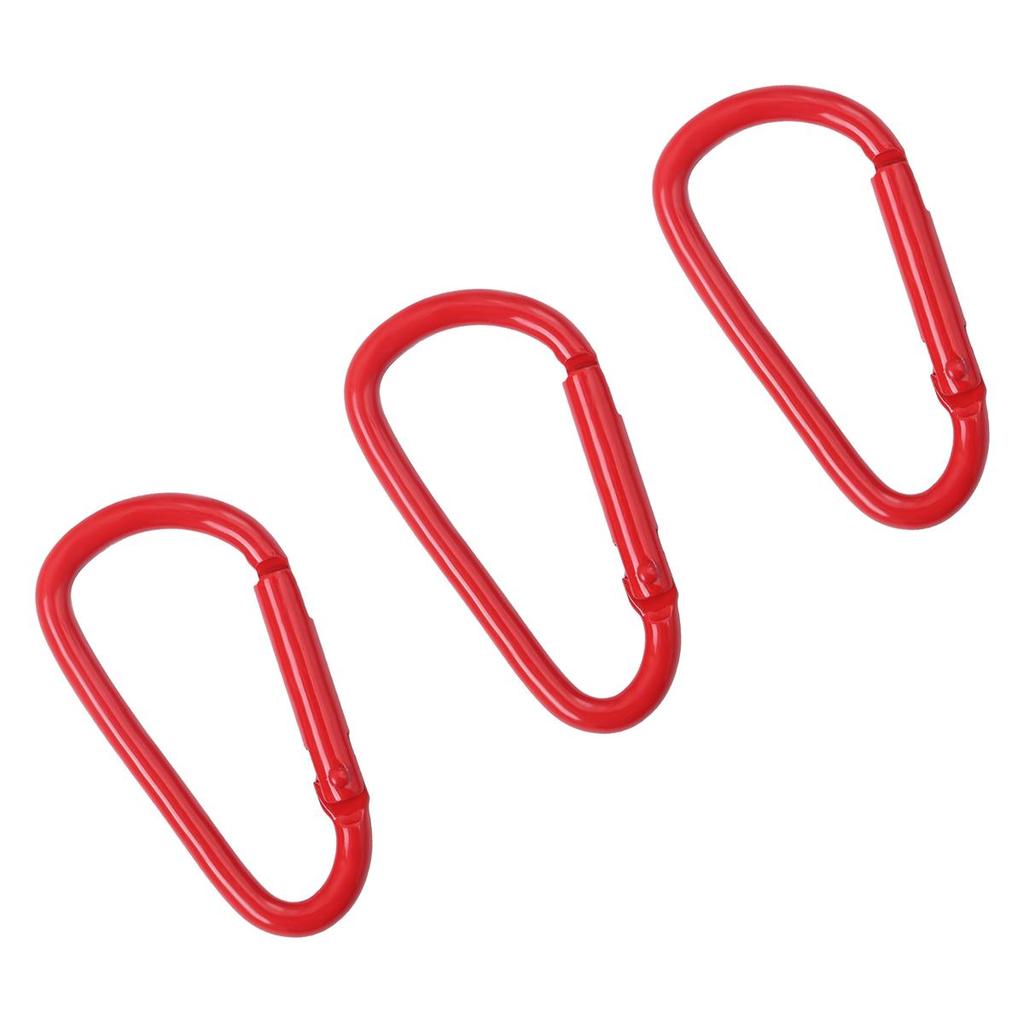 1-10 Stück Aluminium Sprühlackiert Ovalbahn Kletterverschluss Karabiner für Schlüssel Tasche Zubehör