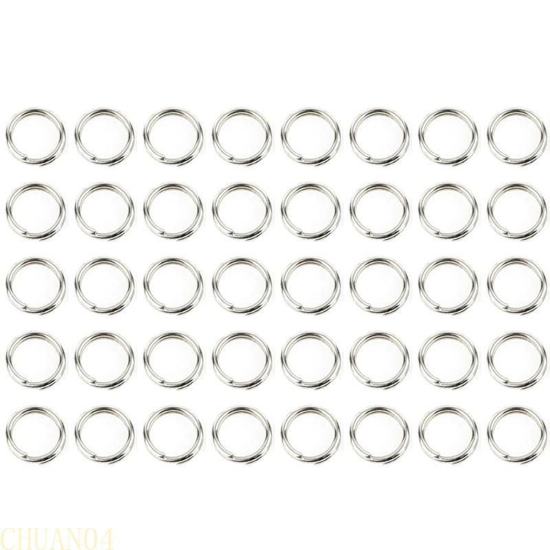 A1A2 500Pcs High Strength Fishing Split Rings Double Rings Connector Heavy Duty Lures Rings High Carbon Spring Steel Split Rings