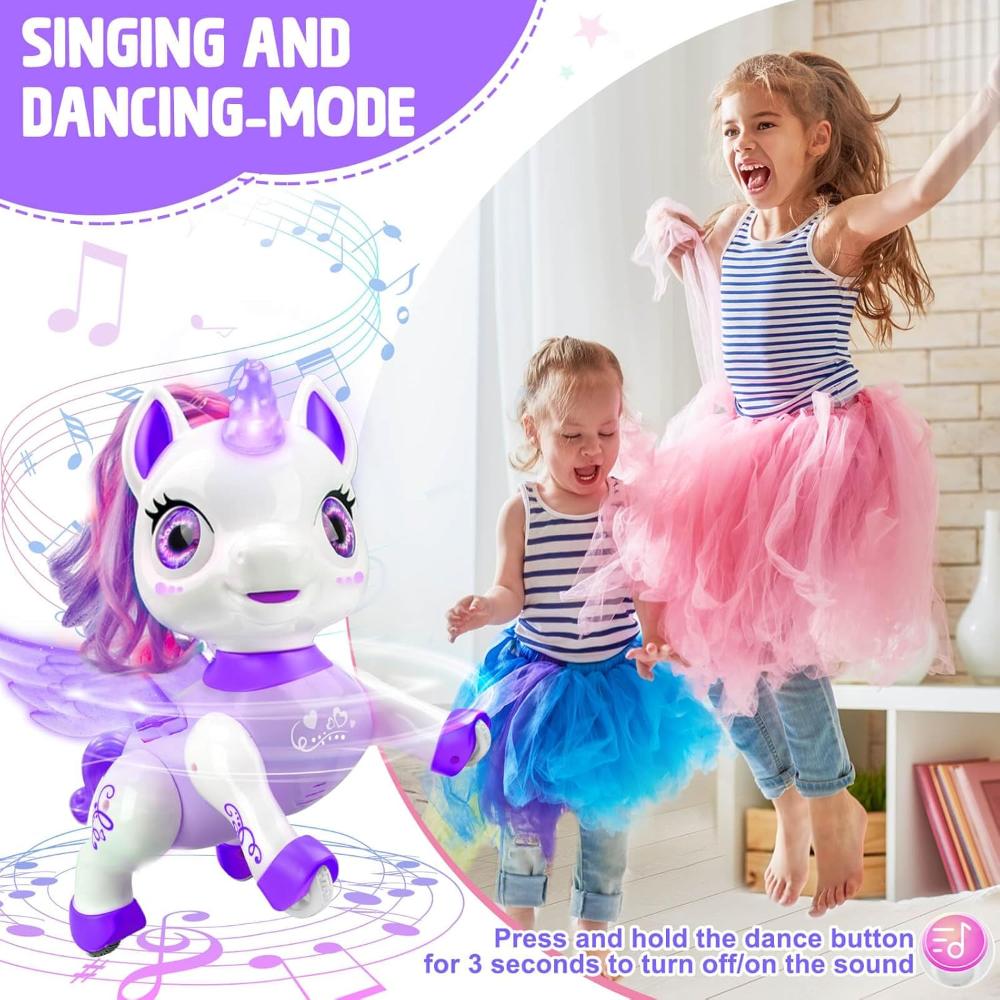 Unicorn Toys for Girls, Remote Control Robot Toys, Dancing Pets, Robot Toys for Kids, Toddler Perfect Birthday Christmas Gifts