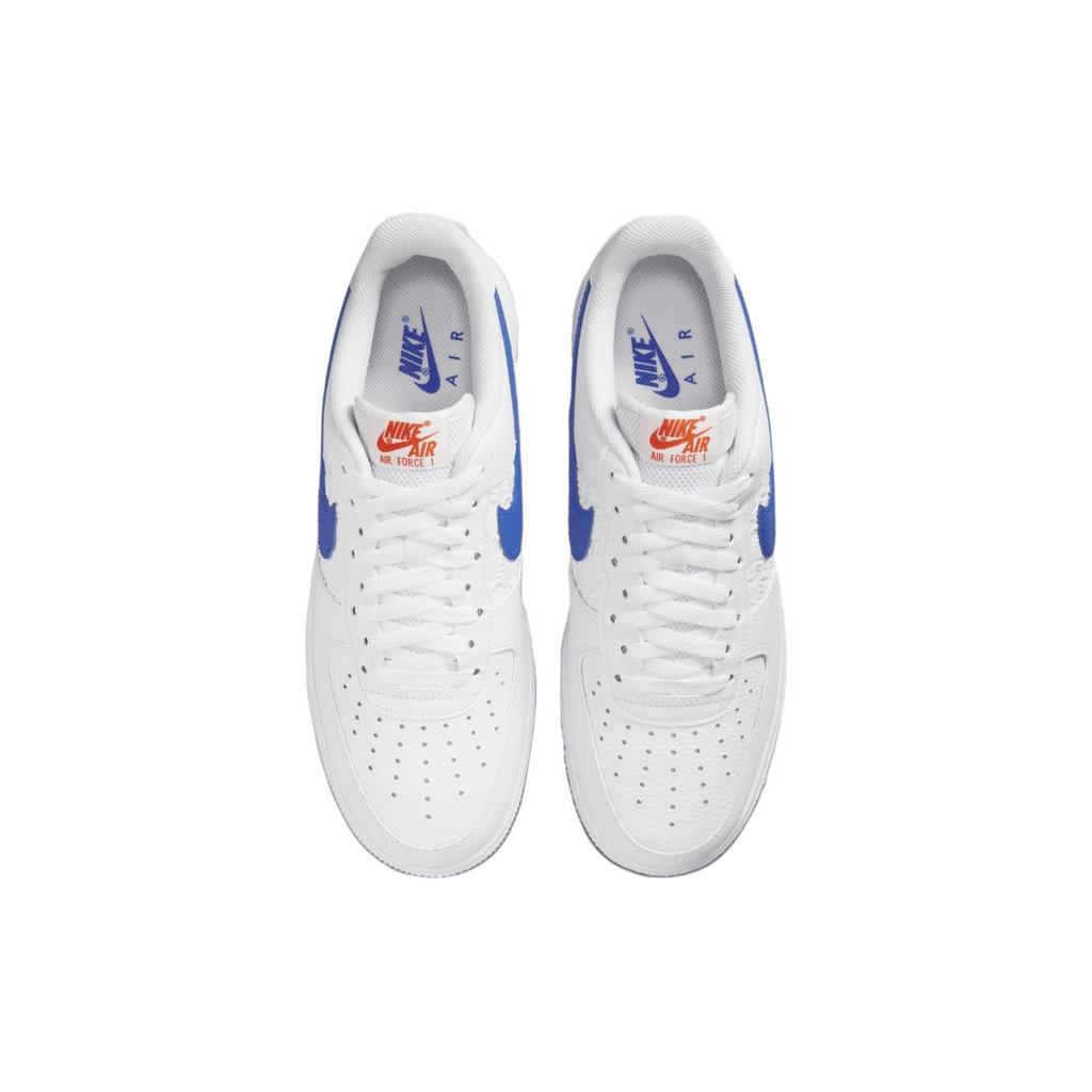 Nye Nike Air Force 1 '07 Low Preget Basketball Racerblå FD0667-100
