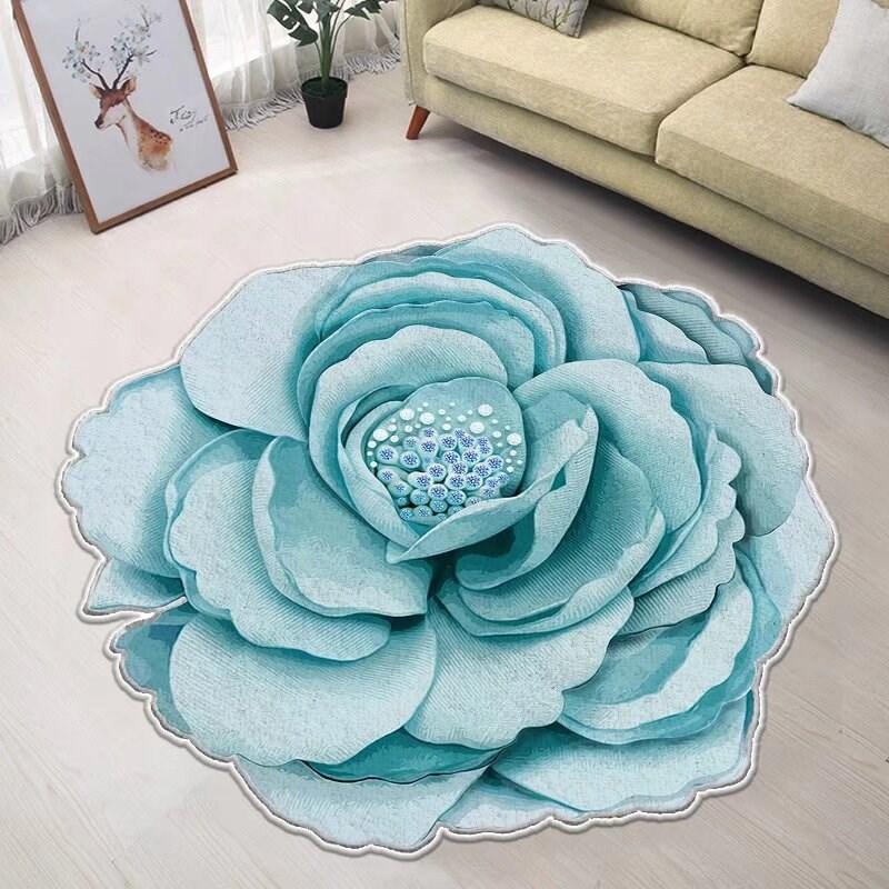 Großer Blume Kreis Teppich Wohnzimmer Teppich Schlafzimmer Bettvorleger