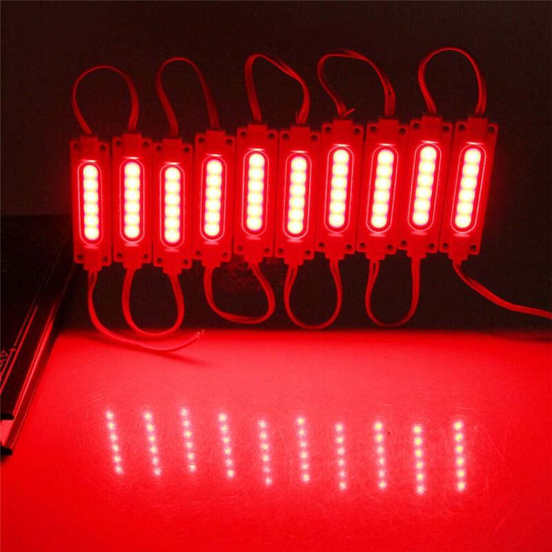 20 Stück COB LED Warnleuchte für Bus LKW Anhänger Fahrzeuge Signalgebung Werbung Leuchtend 12V Stopp LED Einspritzung mit Linsenmodul Licht