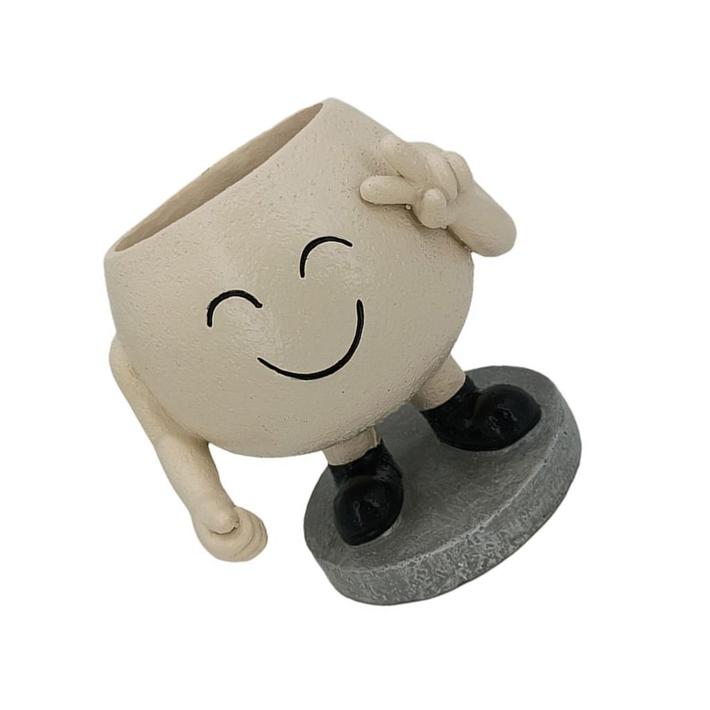 Smile Face Planters Pots Planter For Indoor Outdoor Plants Small Succulent Pots Cute Flower Pots For Garden Decoration