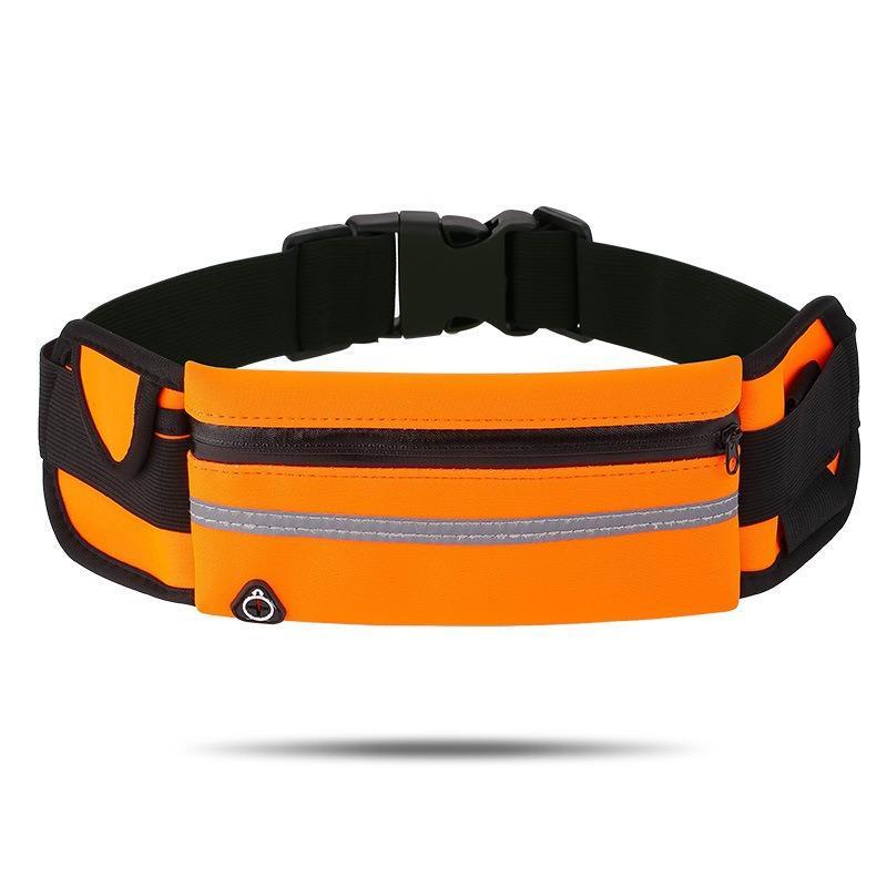 Reflective Running Waist Belt Slim Water Resistant Adjustable Strap for Gym Workout Marathon Jogging Portable Phone Pouch