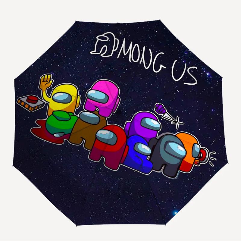 1pc Among Us Space Themed High-quality Umbrella,Automatic Opening and Closing Umbrella,Multi-functional Umbrella G0811348