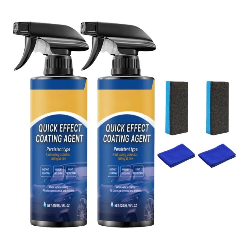 

2PCs Auto Paint Coating Liquid Scratch Proof Formula Rainwater Beading Agent DIY Application Suitable For Urban Drivers 1