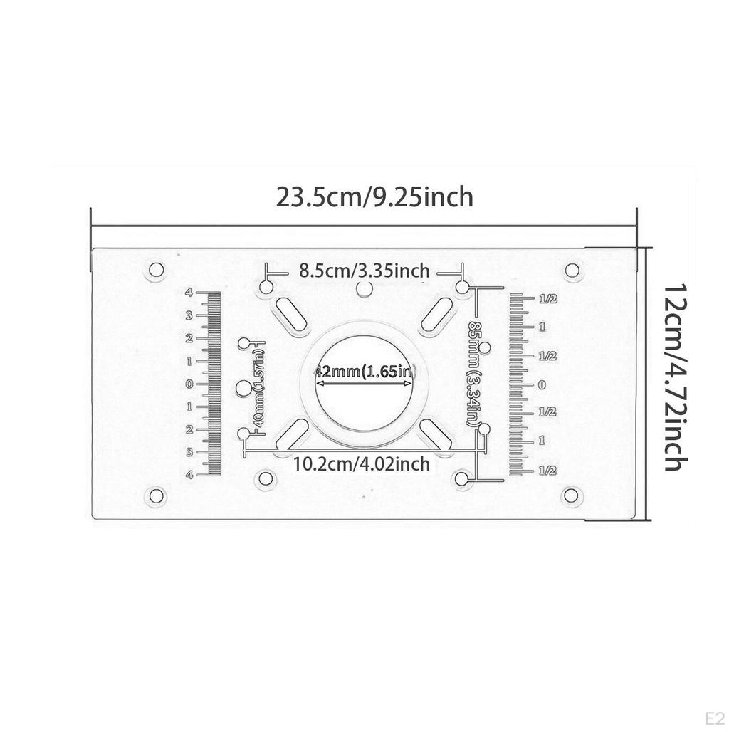 M8 Router Table Insert Base Lifting Kit for High Precision Woodworking Benches