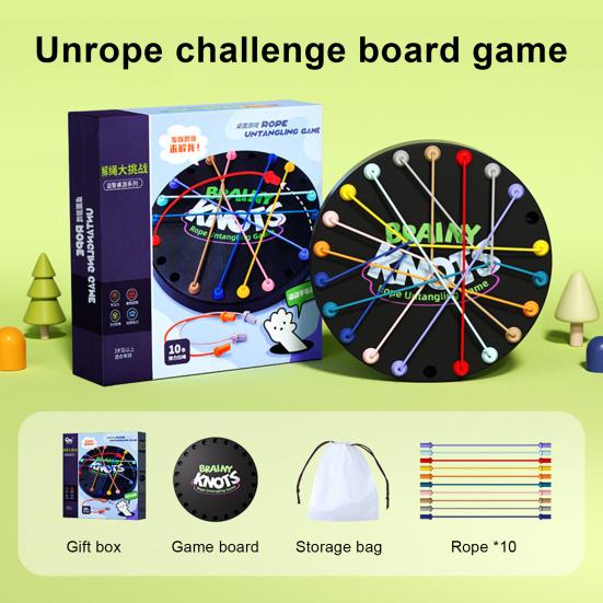 String Untangling Toy, Interactive Puzzle Strategy Board Game