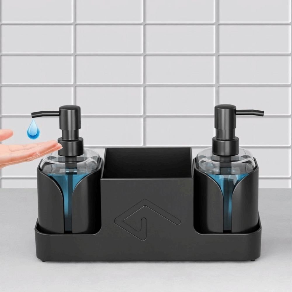 Refillable Soap Dispenser Set Pump Bottle Hand Soap Dispenser Dish Soap Dispenser  Hotel