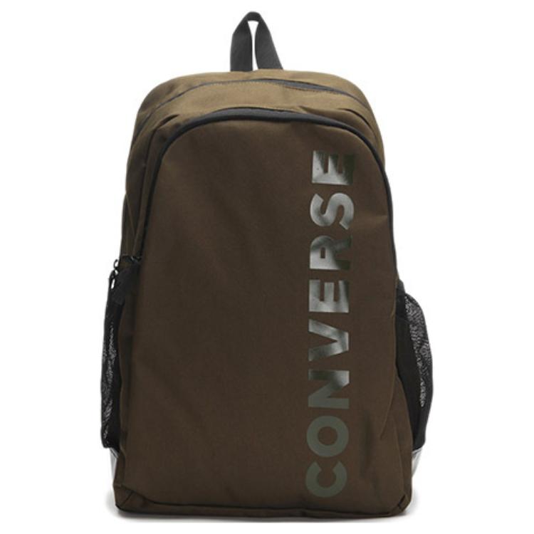 Converse Classic Logo Printed Casual Backpack Unisex Backpack Military-Green 10017273-A08 Army Green