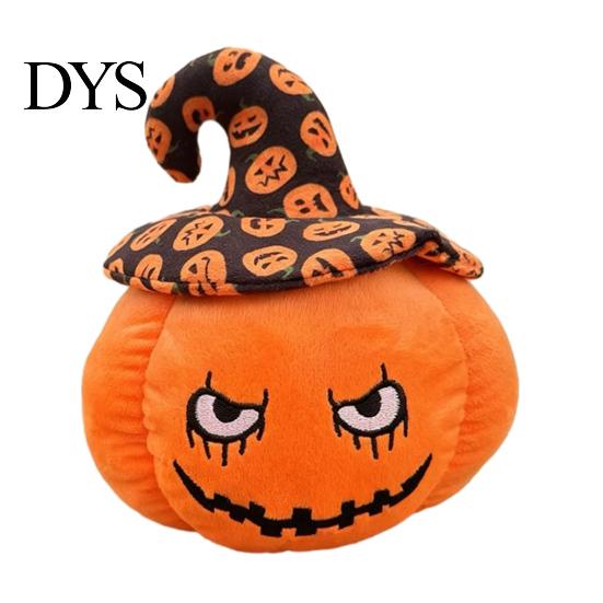 Cute Stuffed Pumpkin Toy Halloween Plush Toy, Wizard Hat Animal Pillow for Decorative Sofa Bed, Spooky Home Decor Ornament Party And Holiday