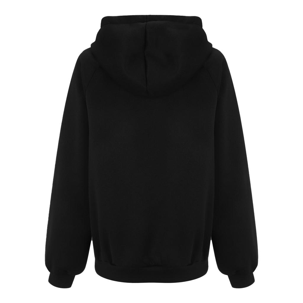 Women's Long Sleeve Oversized Oversized Drop Shoulder Sleeves Women's Hooded Plush Sweatshirt