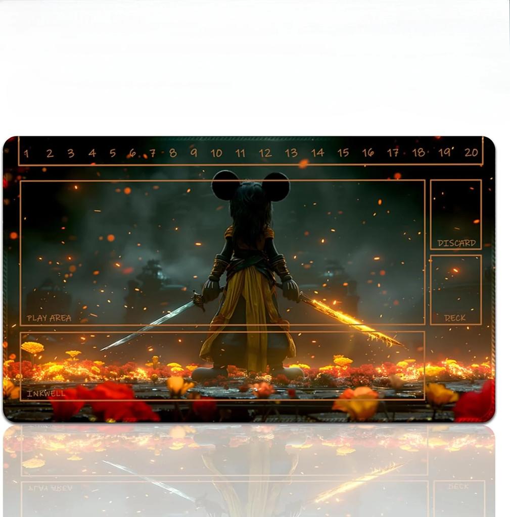 Lorcana Play Mat Mouse Pad Trading Card Gaming Nonslip Game Mats Assisted Combat Framework For Beginners Tcg 3560cm