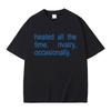 Hot Sale Classic Quote Heated Rivalry Heated All The Time Rivalry Occasionally Print T-shirt Unisex Women Fashion Oversized T Shirt