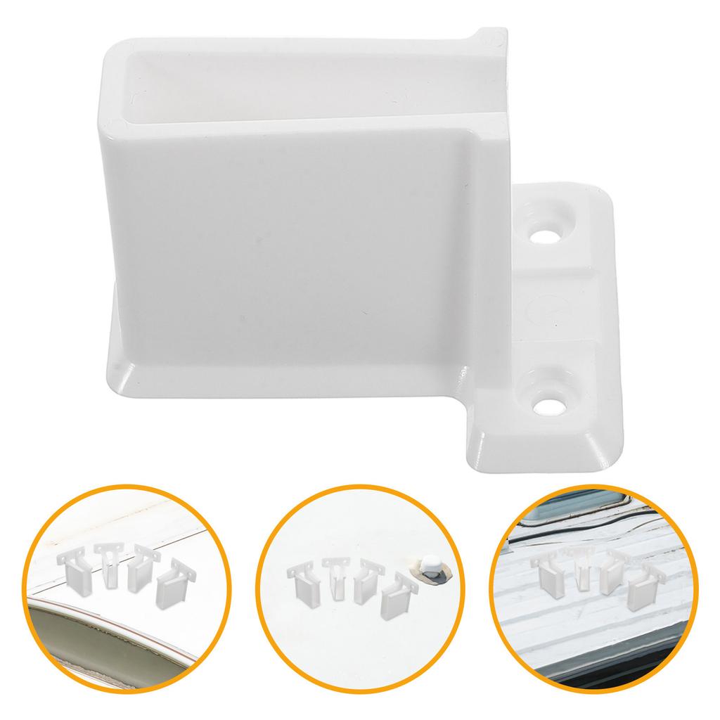10Pcs Rv Window Latch Door Lock Holder Knob Replacement Mount Secure Clip for Camper Emergency Exit Hardware Security Repair Kit