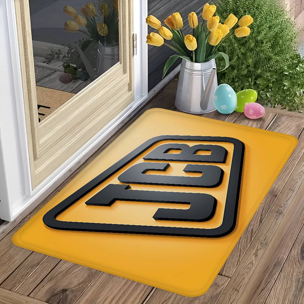 Excavator J-JCB Logo Floor Mat Non-Slip Laundry Room Mat Laundry Decor Balcony Child Living Room Household Carpets