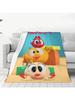 Wheres Chicky Cartoon Flannel Throw Blanket Soft Warm Printed Cute Chick Multifunction Home Travel Rug