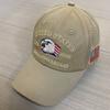 Commemorative Tide Brand American Flag Embroidery Baseball Cap Cap Big Head Circumference Adjustable Breathable Rest Hat Men And Women