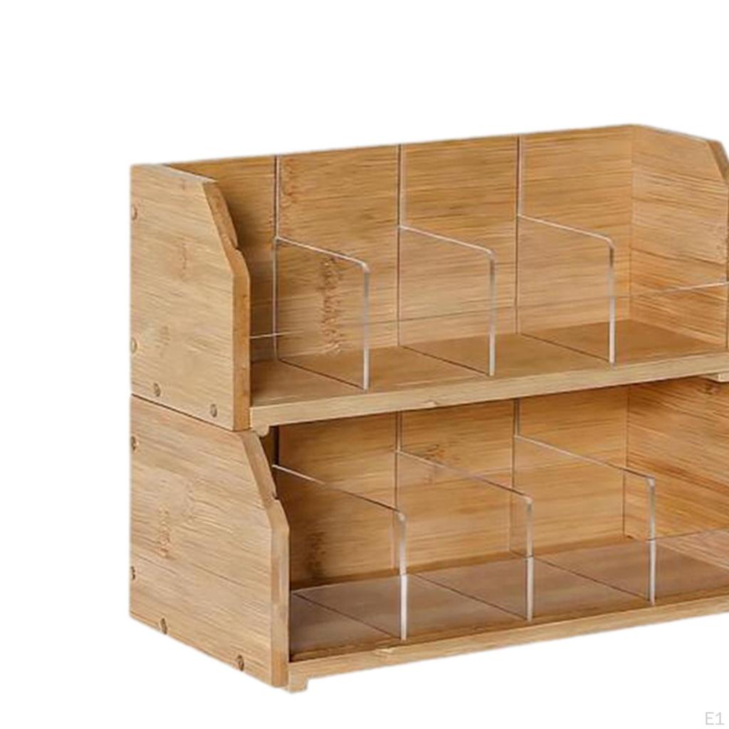 Organizer Compartment Storage Box Teabag Station Stand Rack for Office