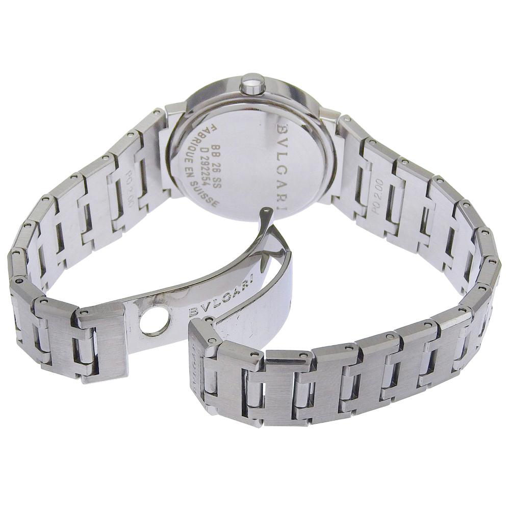 BVLGARI Bvlgari Bvlgari Watches BB26Stainless Steel blackDial Stainless Steel Quartz Analog display Women Used